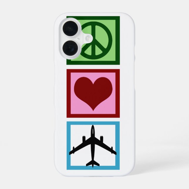 Peace Love Fly Iphone Case (Back)