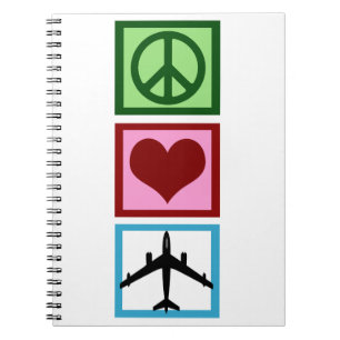Peace Love Fly Notebook
