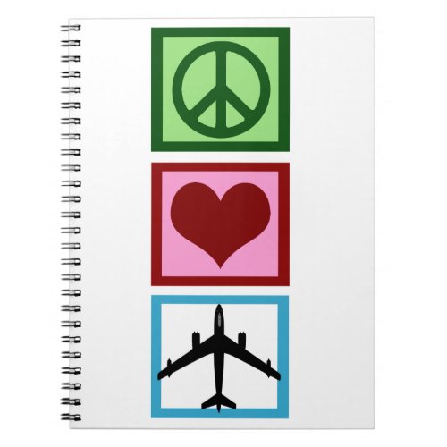 Peace Love Fly Notebook