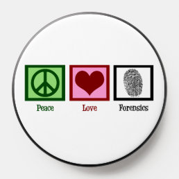 Peace Love Forensics Fingerprint Forensic Lab PopSocket