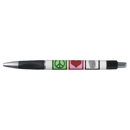 Peace Love Forensics Pen