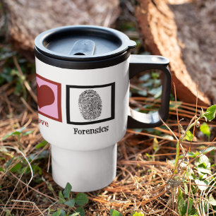 Peace Love Forensics Travel Mug