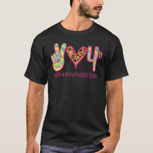 Peace Love Fourth 4th Grade Squad Back To School M T-Shirt