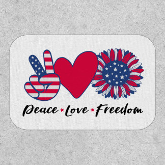 Peace. Love. Freedom. Patch