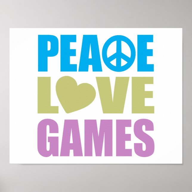 Peace Love Games Poster (Front)