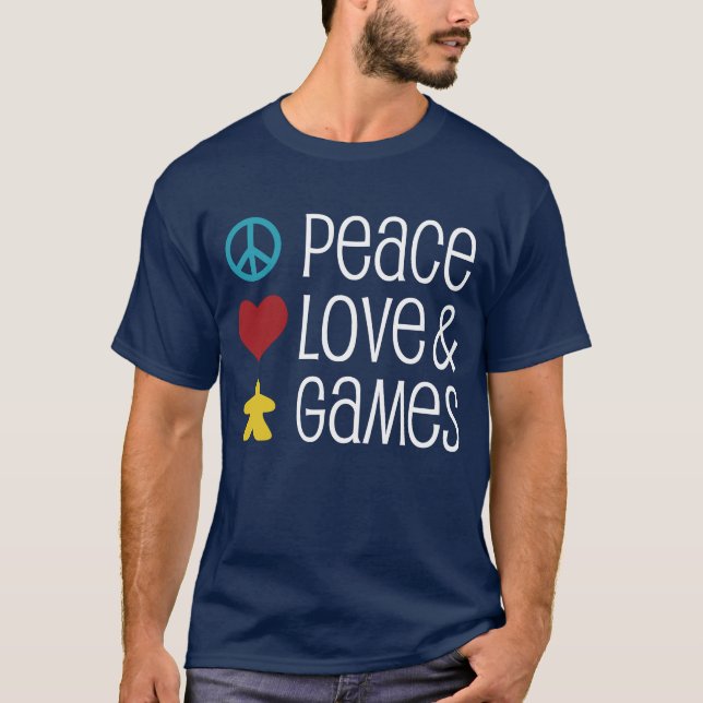 Peace Love & Games T-Shirt (Front)