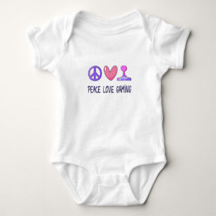 Peace Love Gaming Baby Bodysuit