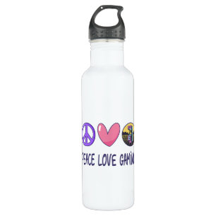 Peace Love Gaming Stainless Steel Water Bottle