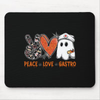 Peace Love Gastro Ghost Nurse Gastroenterology Hal