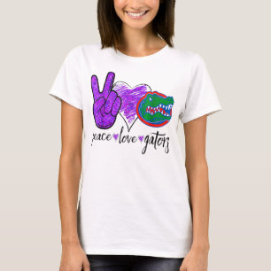 Peace Love Gators Crocodile Lovers Alligator  T-Shirt