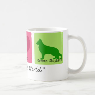 Peace Love German Shepherd Coffee Mug