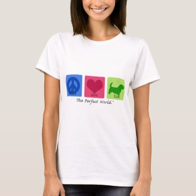 Peace Love Glen of Imaal Terrier T-Shirt