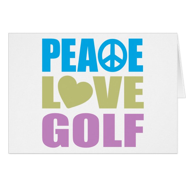 Peace Love Golf Cards (Front Horizontal)