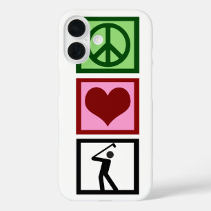 Peace Love Golf iPhone 16 Case