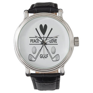 PEACE LOVE GOLF WATCH