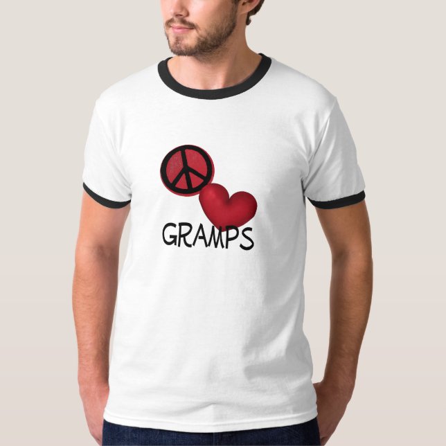 Peace Love Gramps T-Shirt (Front)