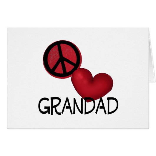 Peace Love Grandad (Front Horizontal)