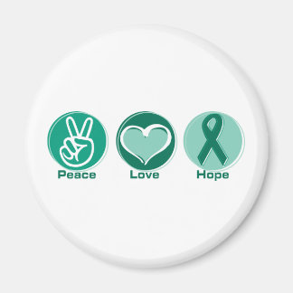 Peace Love Green Hope Magnet