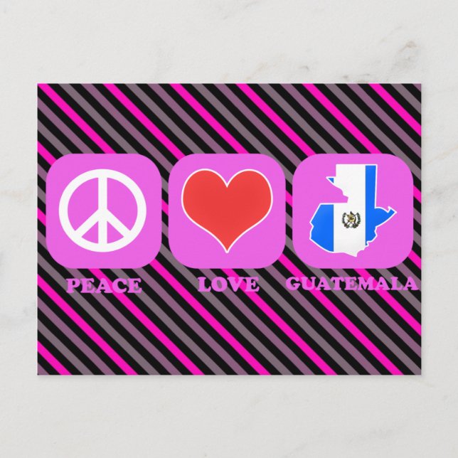 Peace Love Guatemala Postcard (Front)