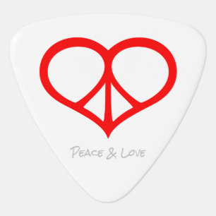 Peace & Love Guitar Pick