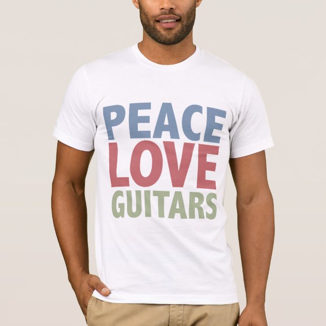 Peace Love Guitars T-Shirt (Front)