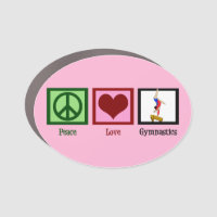 Peace Love Gymnastics Pink Gymnast