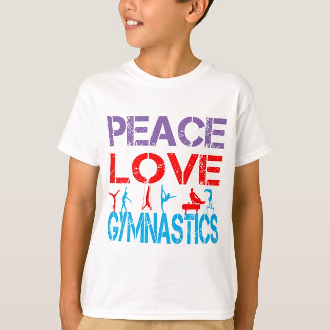 PEACE LOVE GYMNASTICS T-Shirt (Front)