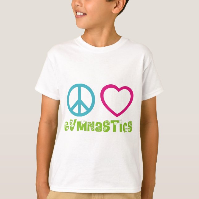 Peace Love Gymnastics T-Shirt (Front)