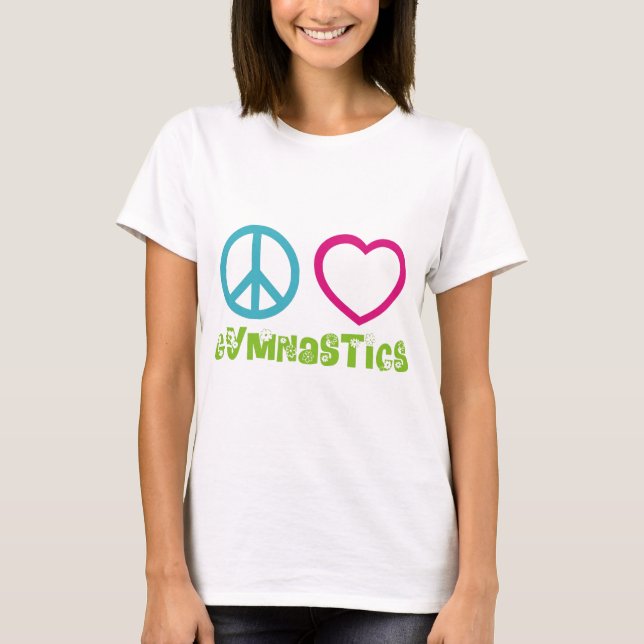 Peace Love Gymnastics T-Shirt (Front)