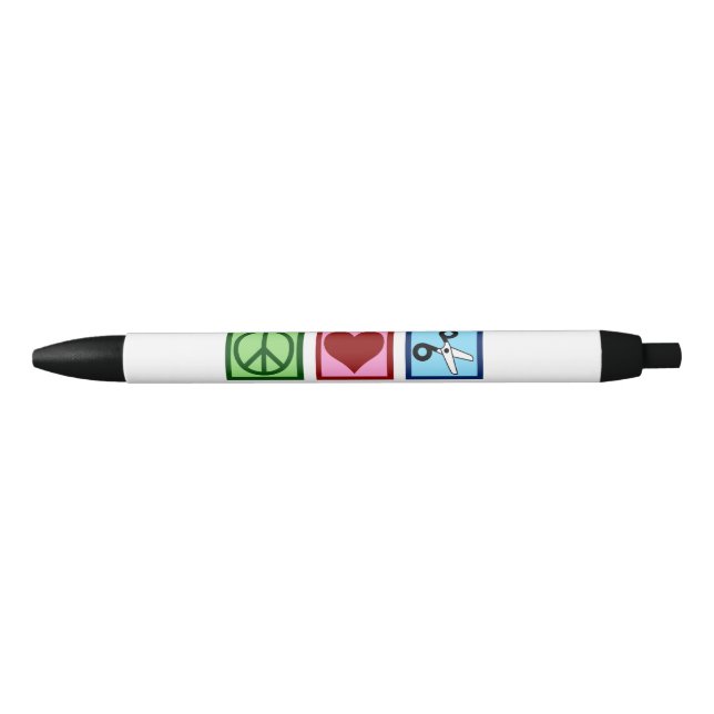 Peace Love Haircuts Custom Hair Salon Pen (Front)