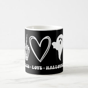 Peace Love Halloween Coffee Mug