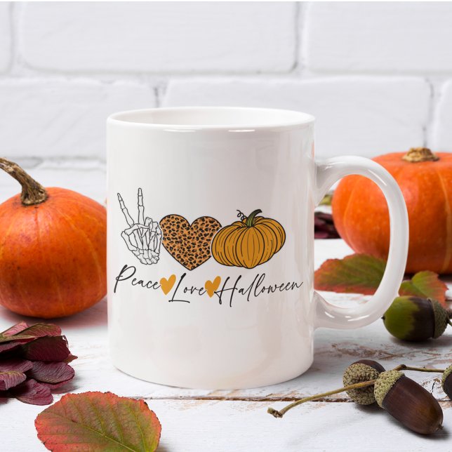 Peace Love Halloween Coffee Mug (Creator Uploaded)