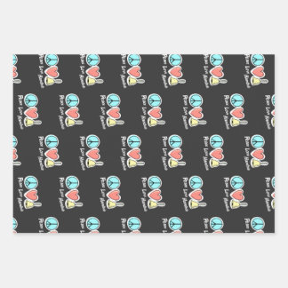 Peace Love Handbells Design For Ringers T-Shirt Wrapping Paper Sheets