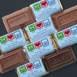 Peace Love Hanukkah Cute Custom Party Hershey's Miniatures<br><div class="desc">Peace Love Hanukkah Hershey's Miniatures for a Chanukah party favor. A pretty peace sign,  heart,  and a beautiful menorah on a cute blue holiday candy.</div>