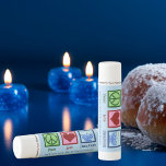 Peace Love Hanukkah Cute Custom Party Lip Balm<br><div class="desc">Custom Peace Love Hanukkah party favor lip balm for a Chanukah gift. A pretty peace sign,  heart,  and a beautiful menorah on a cute blue Jewish holiday gift.</div>