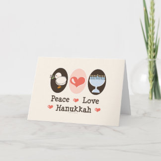Peace Love Hanukkah Greeting Cards