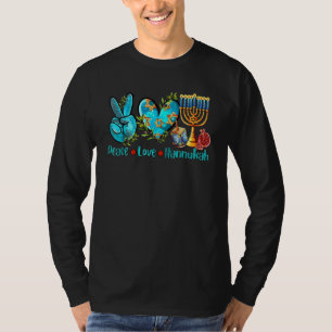 Peace Love Hanukkah Happy Chanukah Jewish Holidays T-Shirt