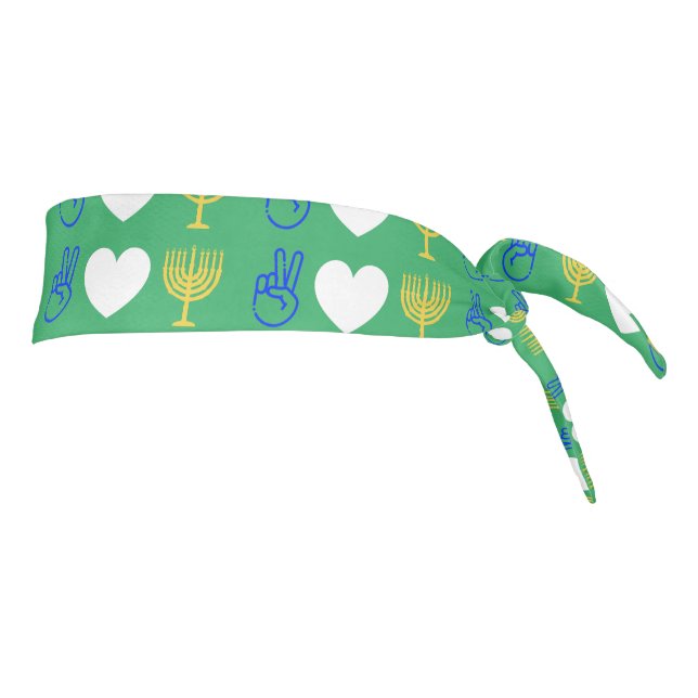 Peace Love & Hanukkah Headband (Rotate 90)