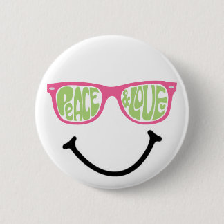 Peace & Love & Happiness Button
