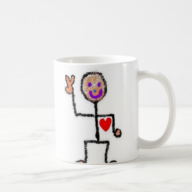 Peace Love Happiness Coffee Mug (Right)