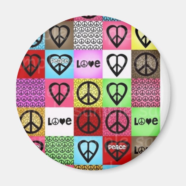 peace love happiness:) magnet (Front)