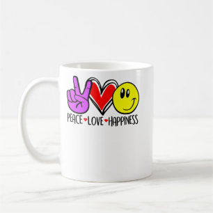 Peace Love Happiness Positivity Coffee Mug
