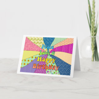 Peace Love & Happy Birthday Card