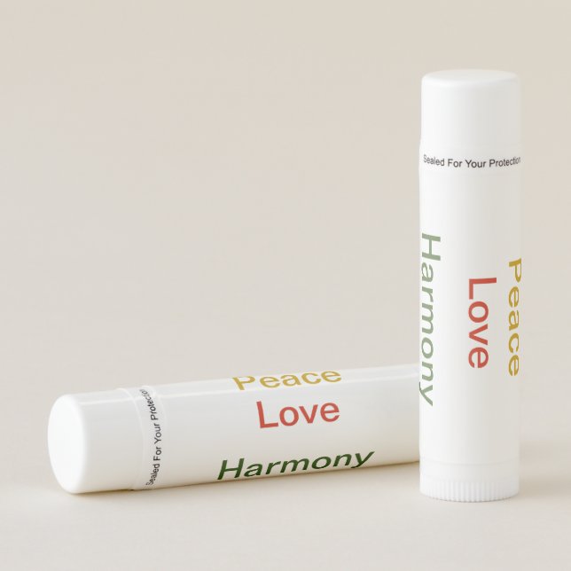 Peace Love Harmony Lip Balm (Front)