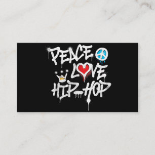 Peace Love Hip Hop Dancing Business Card