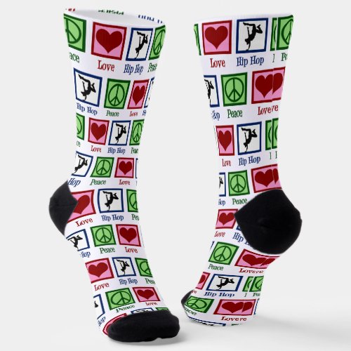 Peace Love Hip Hop Socks