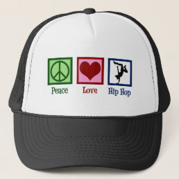 Peace Love Hip Hop Trucker Hat