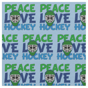 Peace Love Hockey Fabric