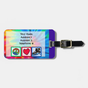 Peace, Love, Hockey Luggage Tag