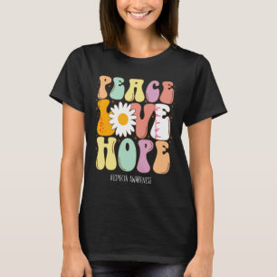 Peace Love Hope Alopecia Awareness Gift T-Shirt